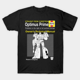 Optimus Prime Haynes Manual Transformers T-Shirt